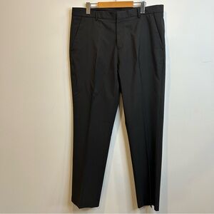 Calvin Klein Men’s Flat Front Charcoal Grey Dress Pants